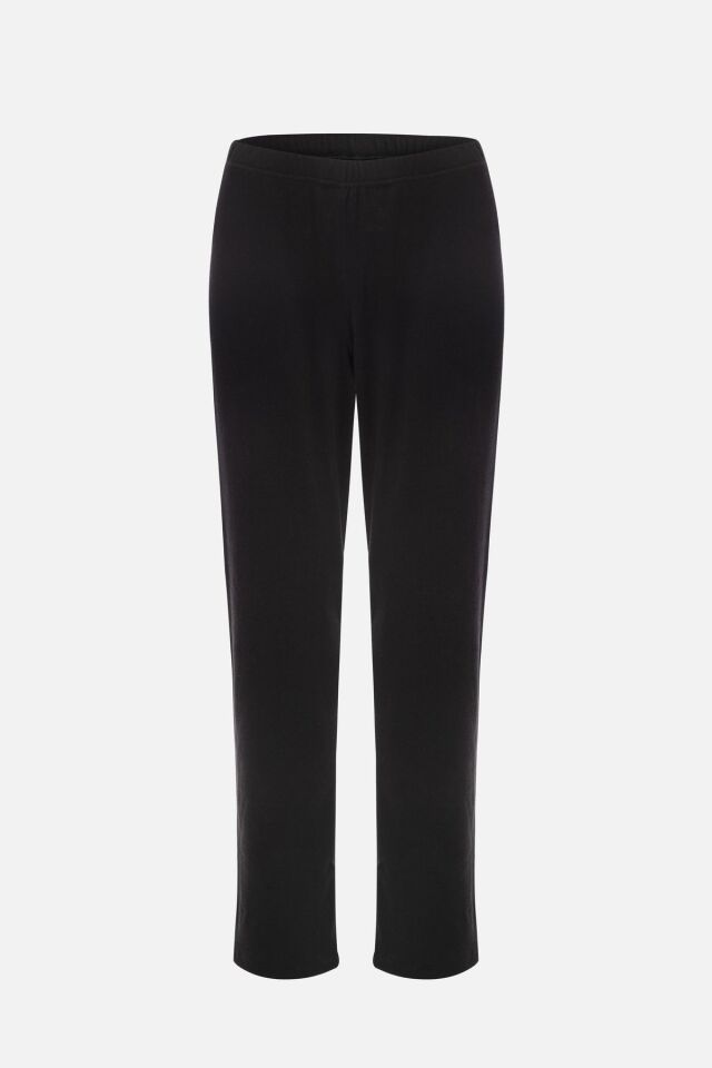 Kadın Pamuklu Kaşkorse Uzun Kollu Ara Biyeli Cep Detaylı Gömlek Yaka Ten Pijama Takımı KO70143 - M