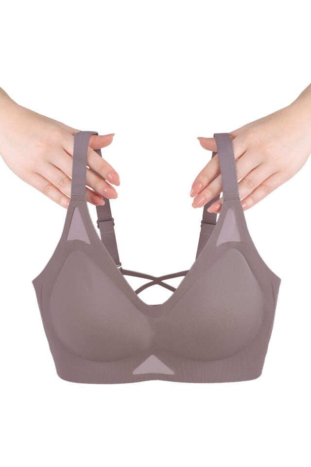 Balensiz Push Up Dikişsiz Çıkarılabilir Pedli Nefes Alan Sporcu Sütyen