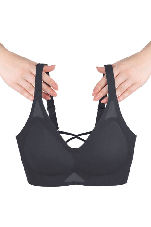 Balensiz Push Up Dikişsiz Çıkarılabilir Pedli Nefes Alan Sporcu Sütyen