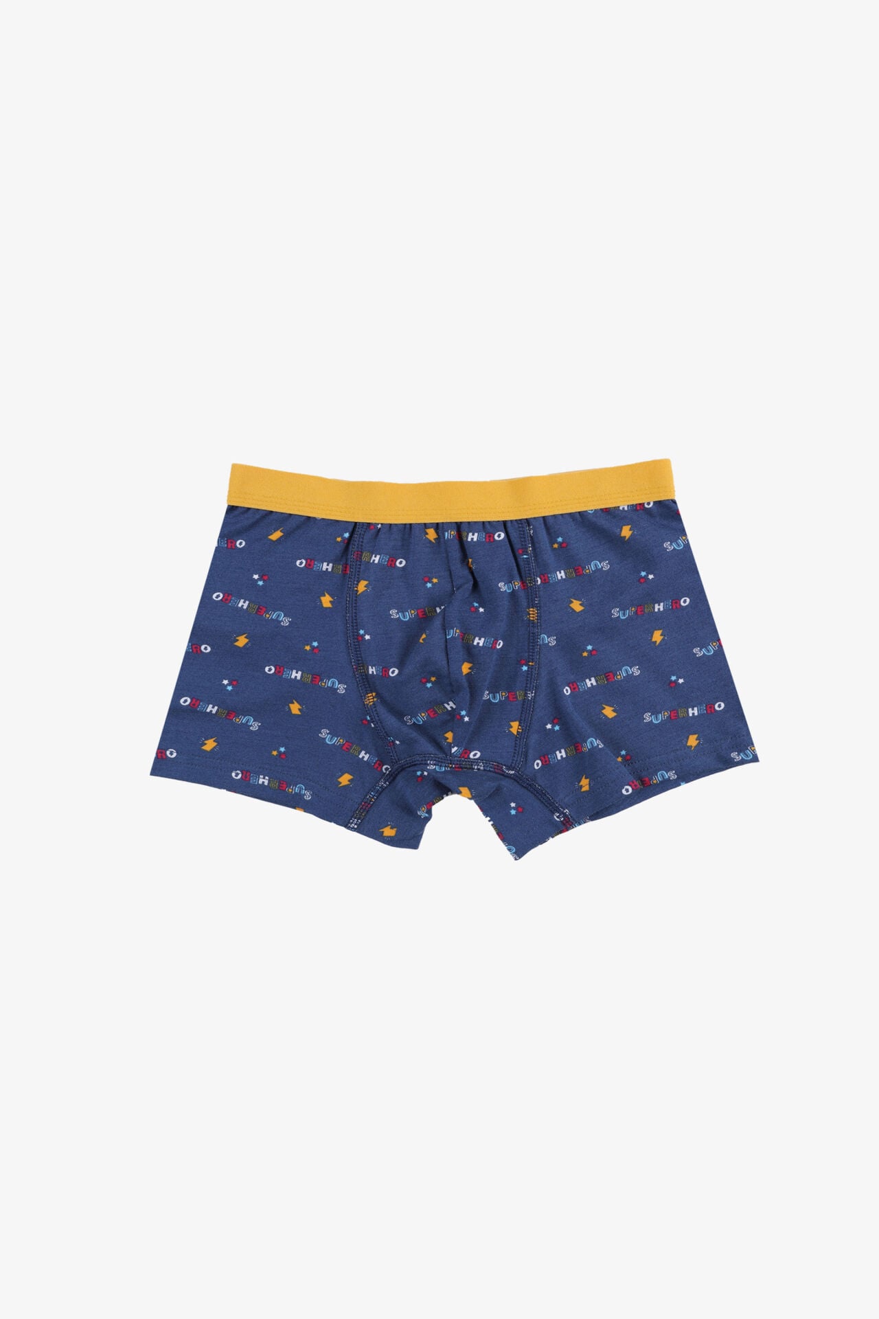 Erkek Çocuk Pamuklu Uzay Baskılı 3'lü Boxer Lacivert - Gri