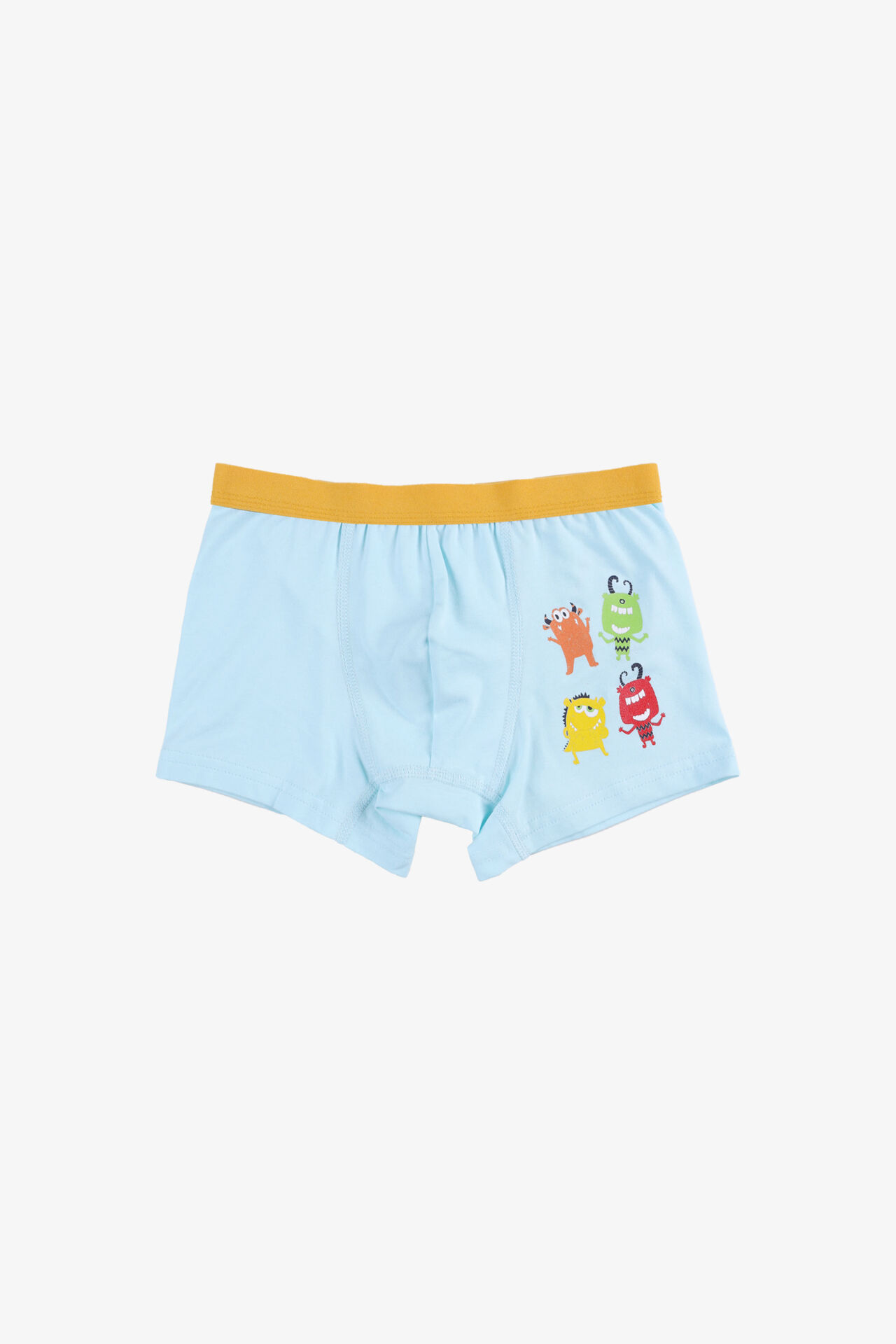 Erkek Çocuk Pamuklu Uzay Baskılı 3'lü Boxer Lacivert - Mavi
