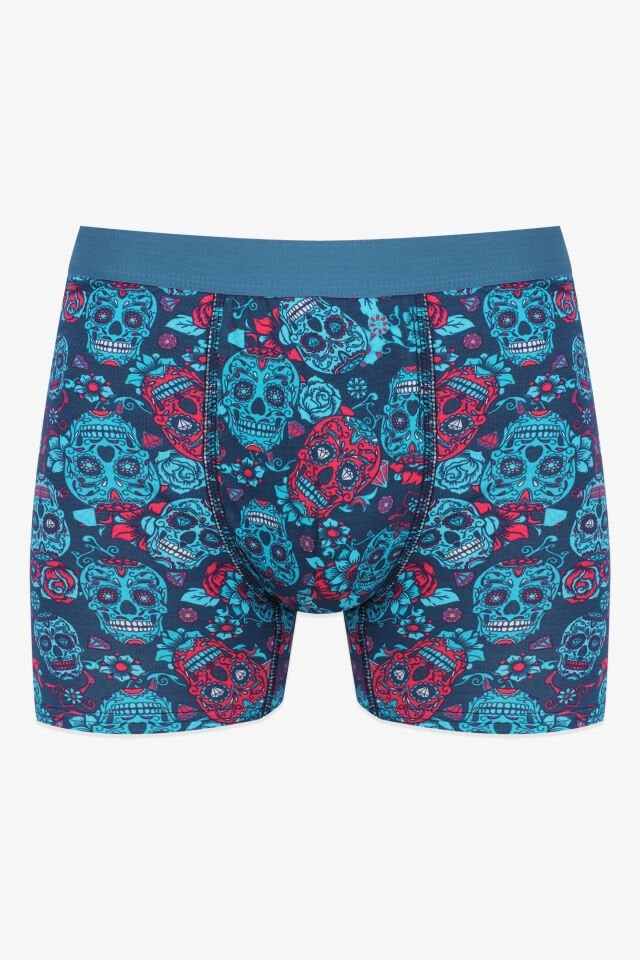 Erkek Tekli Desenli Pamuklu Boxer