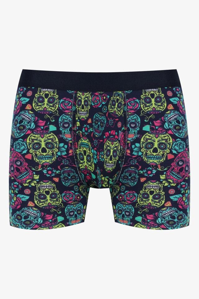 Erkek Tekli Desenli Pamuklu Boxer