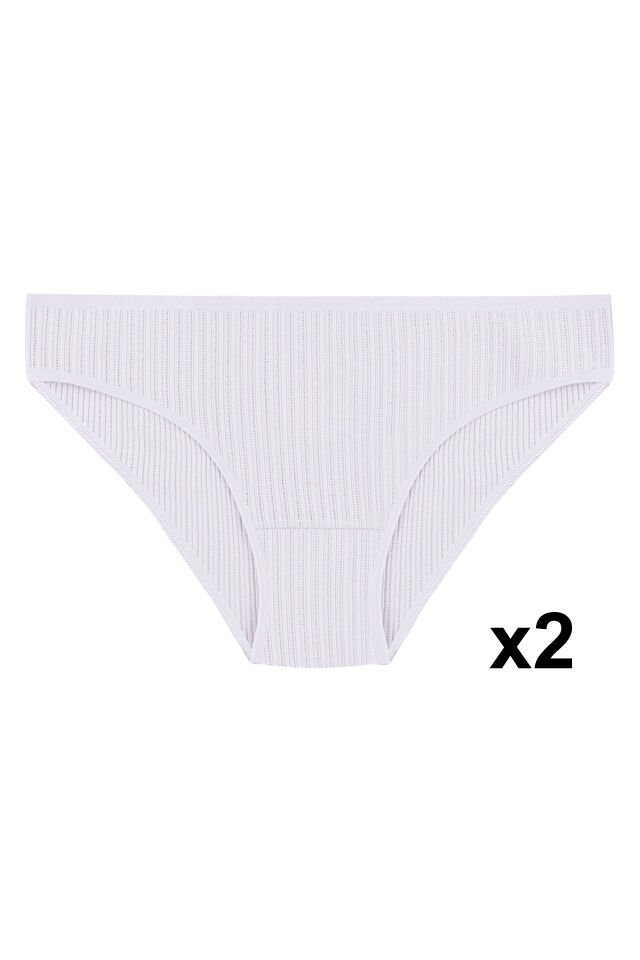 Kadın 7'li Ajur Slip Siyah - Ten - S -  M