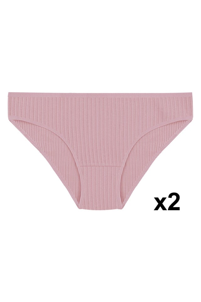 Kadın 7'li Ajur Slip Siyah - Ten - L  - XL