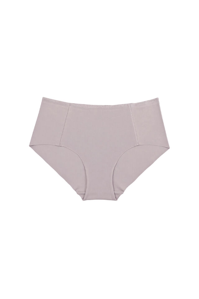 Kadın 5'li Pamuk Lazer Kesim Yüksek Bel Toparlayıcı Külot Siyah - Ten - 2XL