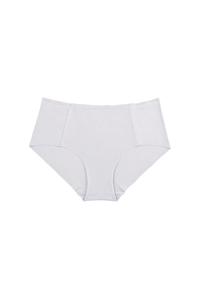 Kadın 5'li Pamuk Lazer Kesim Yüksek Bel Toparlayıcı Külot Siyah - Ten - 2XL