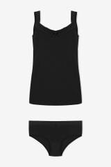 Kadın Dantel Detaylı Atlet Külot Takım KO2001TKM-1 İndigo - S/M