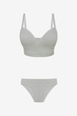 Kadın Fitilli Yarım Dolgulu Sütyen Takım