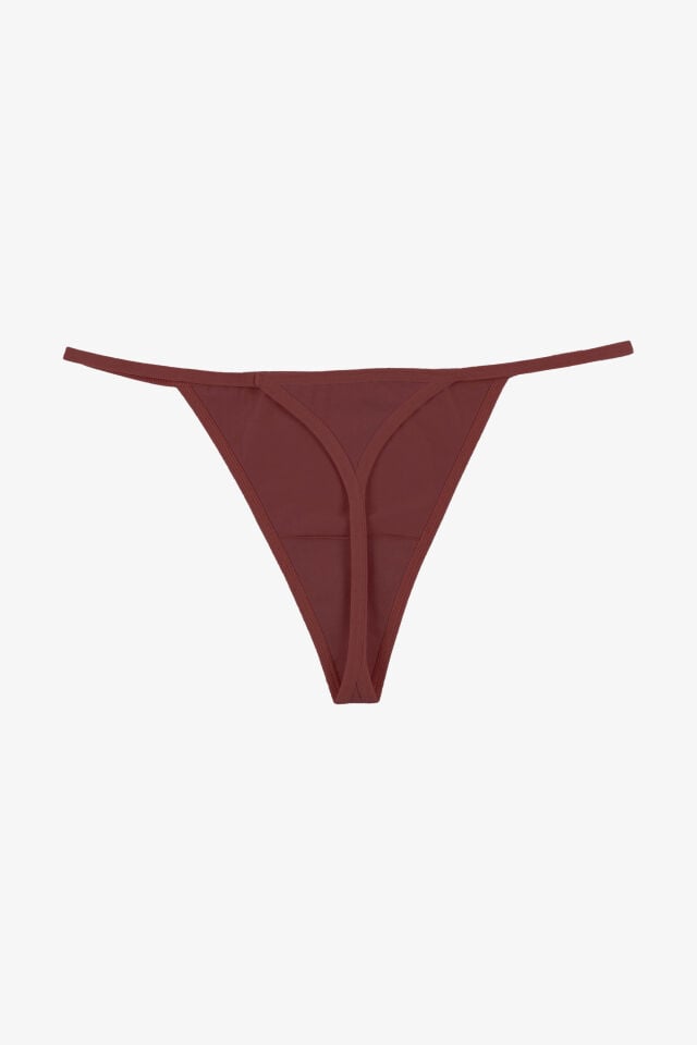 Kadın Pamuklu Basic Tanga Külot 3'lü Paket