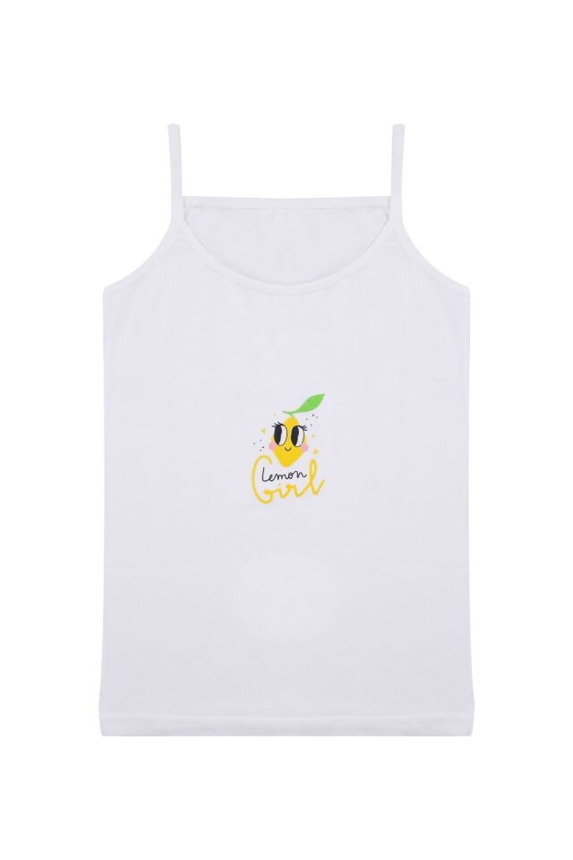 Kız Çocuk 3'lü Desenli Atlet 1056-21 - 7-9 Yaş