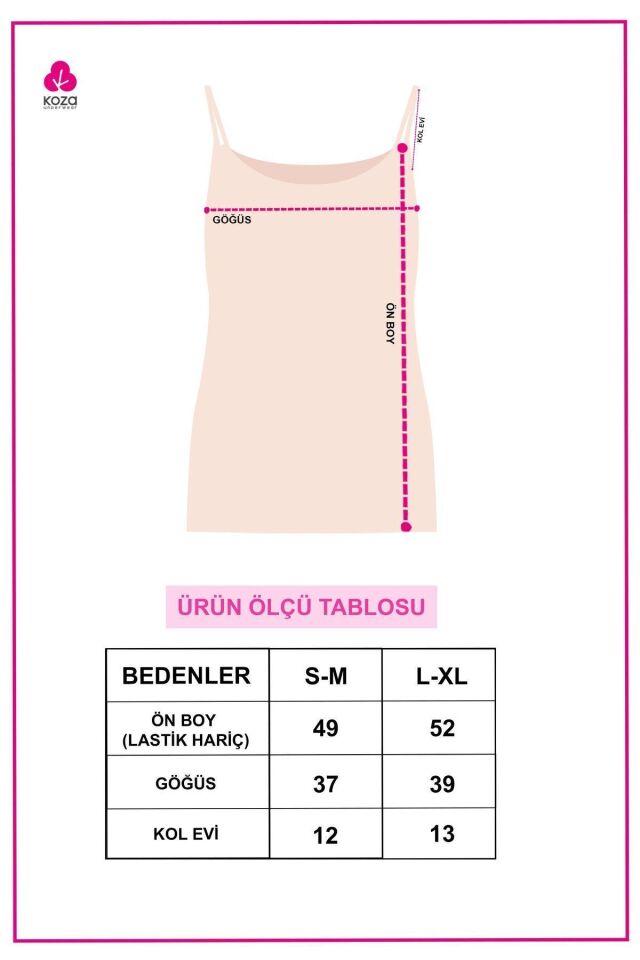 Kadın Ayar Askılı Lazer Kesim Atlet