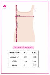 Kadın Kalın Askılı Lazer Kesim Atlet