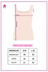 Kadın Kalın Askılı Lazer Kesim Atlet