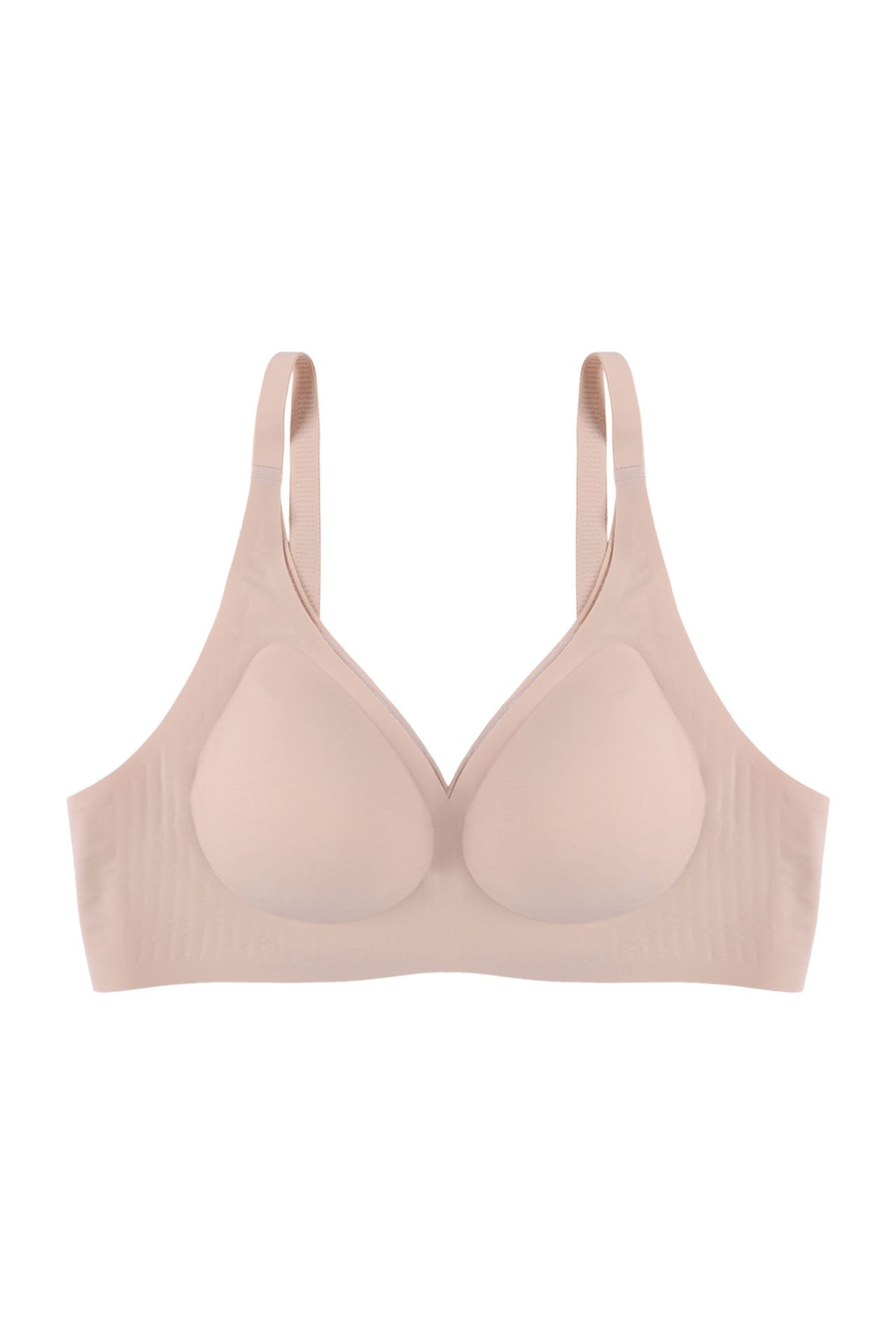 Balensiz Lazer Dikişsiz Kaplı Dekolteli Büstiyer Sütyen