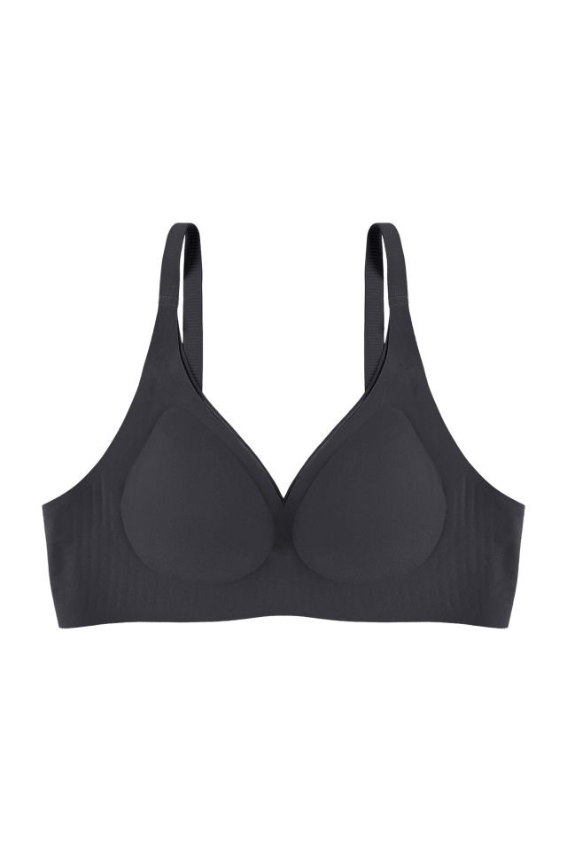 Balensiz Lazer Dikişsiz Kaplı Dekolteli Büstiyer Sütyen