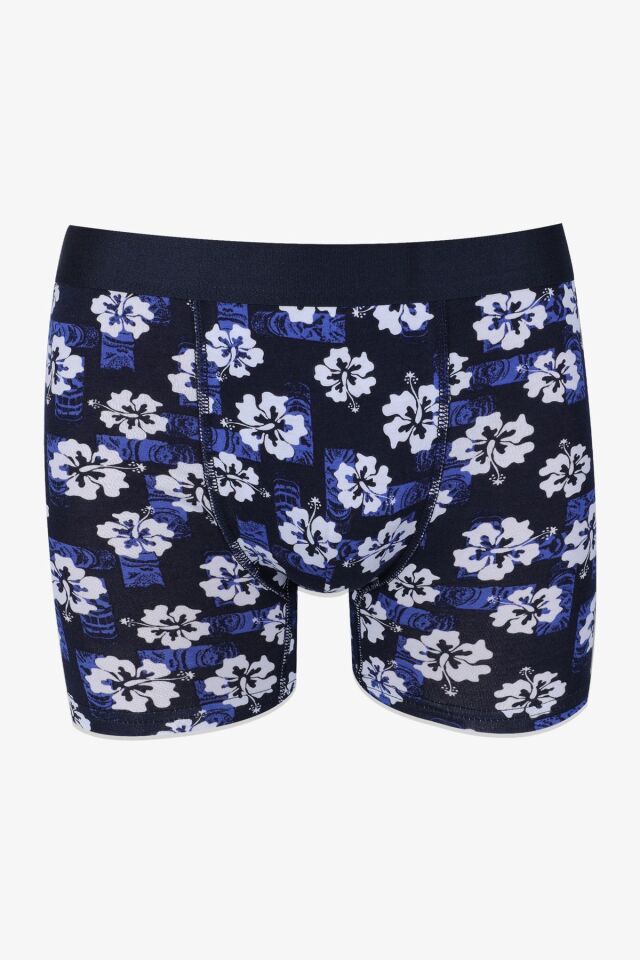 Erkek 3'lü Pamuklu Likralı Boxer KO9003BX-16 - M