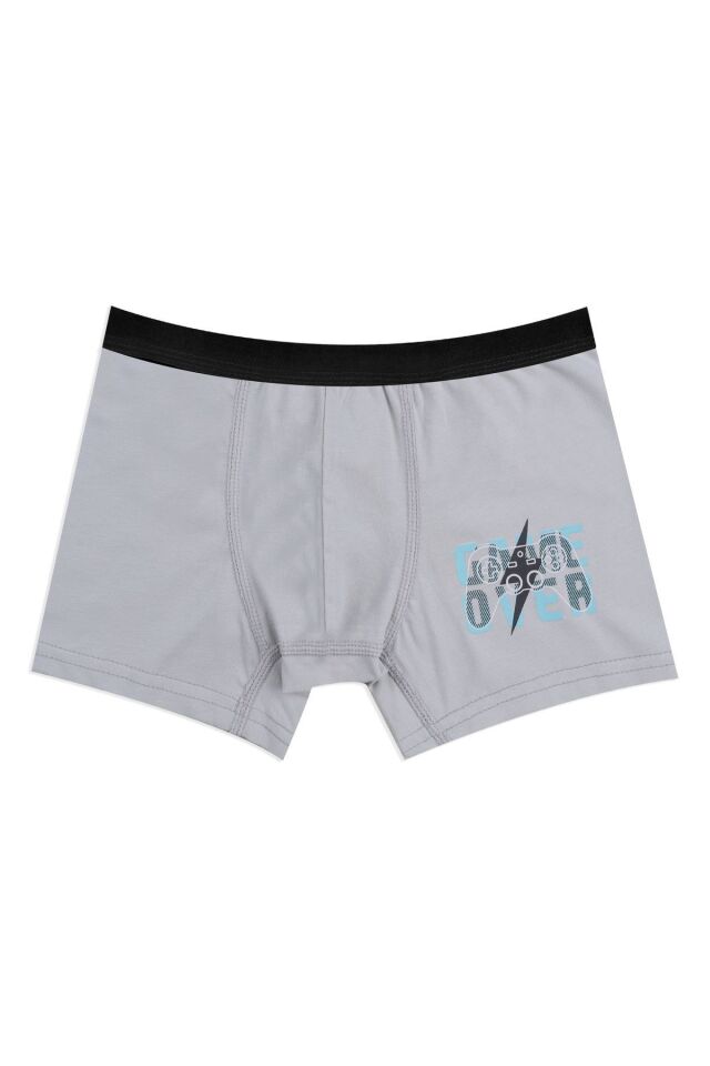 Erkek Çocuk Pamuklu Uzay Baskılı 3'lü Boxer 3053-16 - 9-11 Yaş - 3053-16 - 9-11 Yaş