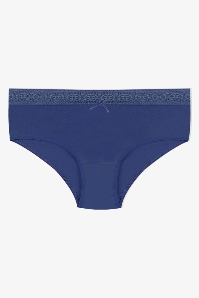 Kadın Dantel Detaylı Atlet Külot Takım KO2001TKM-1 İndigo - S/M - KO2001TKM-1 İndigo - S/M