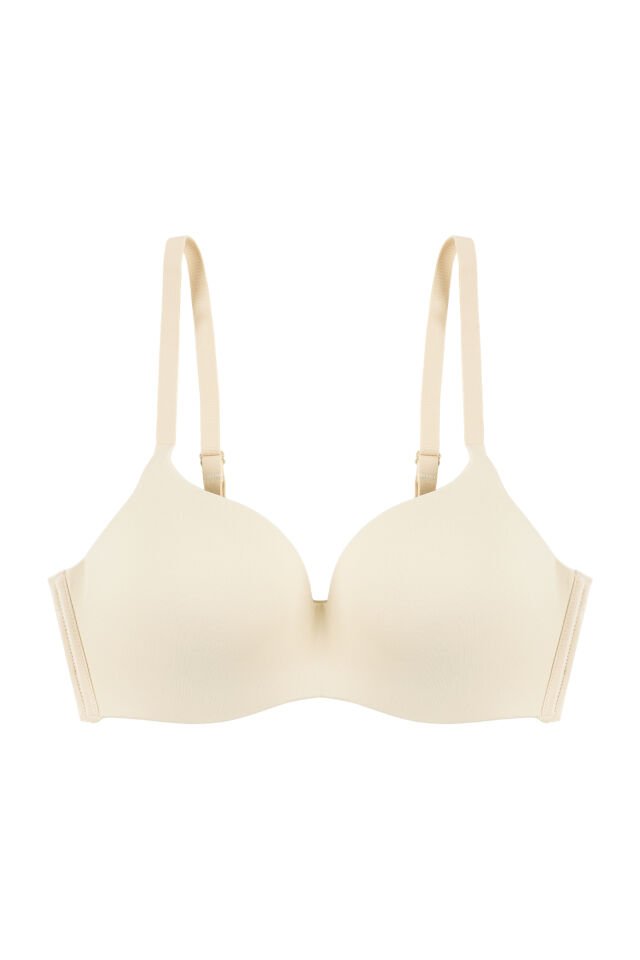 Balensiz Lazer Dikişsiz Destekli Sütyen 90B - Ekru