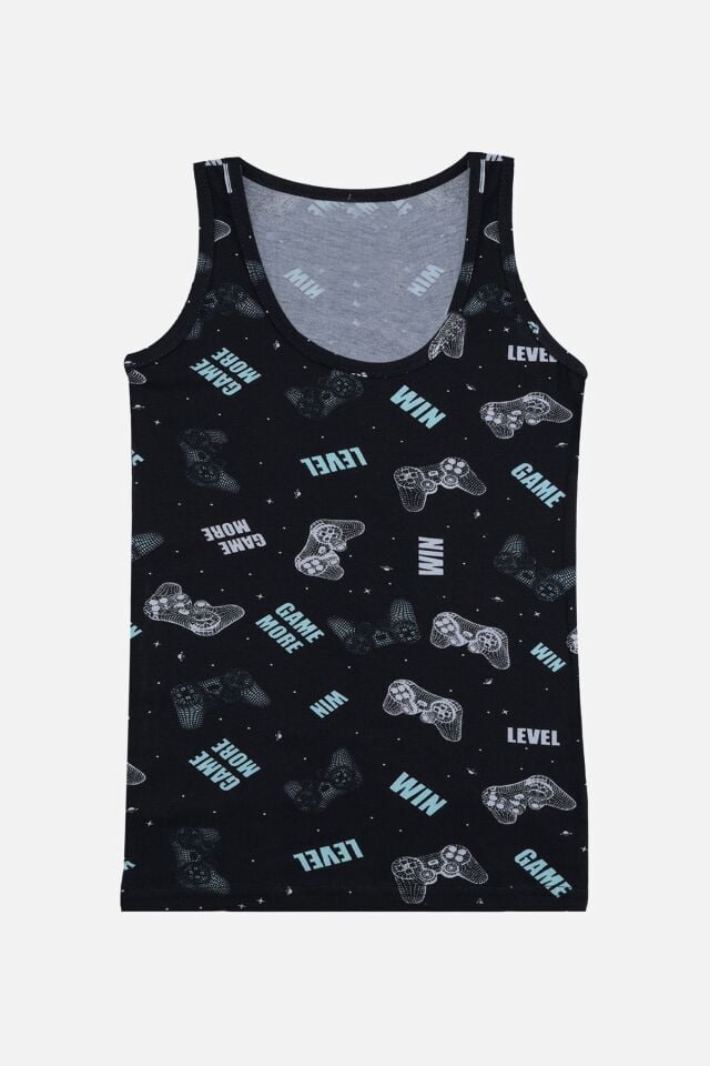 Erkek Çocuk 3'lü Tilki Desenli Atlet 3056-14 - 9-11 Yaş - 3056-14 - 9-11 Yaş