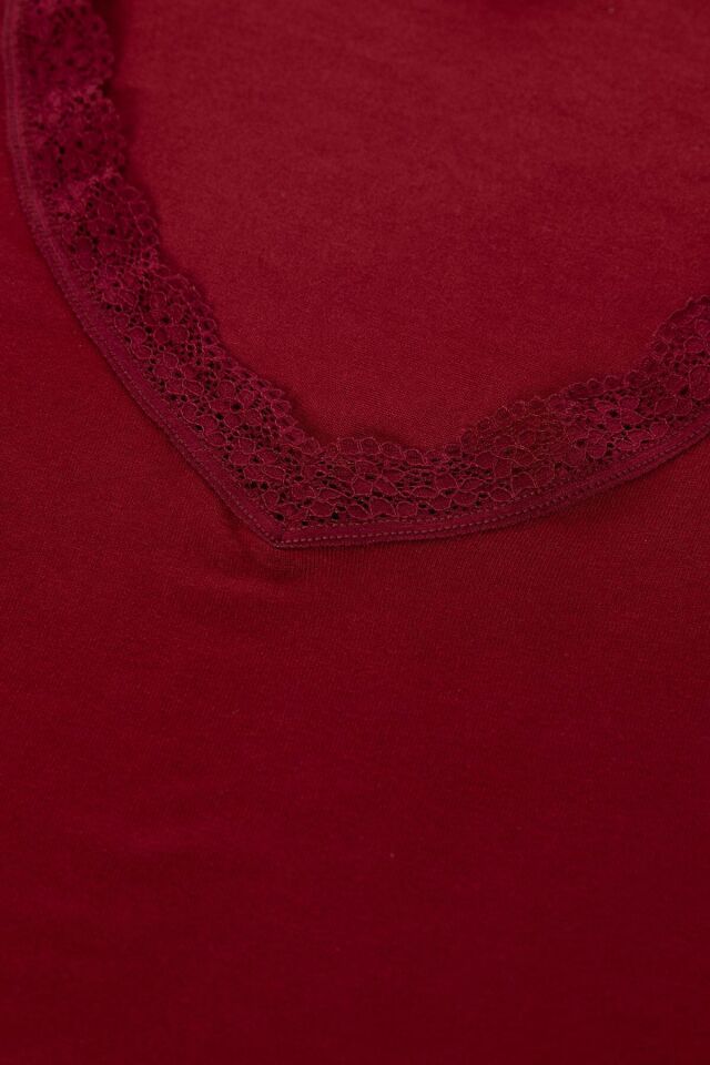 Kadın Viskon Yumuşak Dokulu Kısa Kollu Dantel Detaylı Pijama Takım