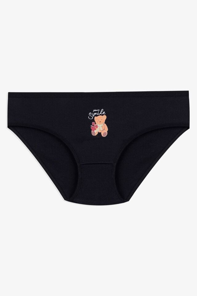 Kadın 3'lü Desenli Kaşkorse Pamuklu Yüksek Bel Bato 2056-2 - 2XL