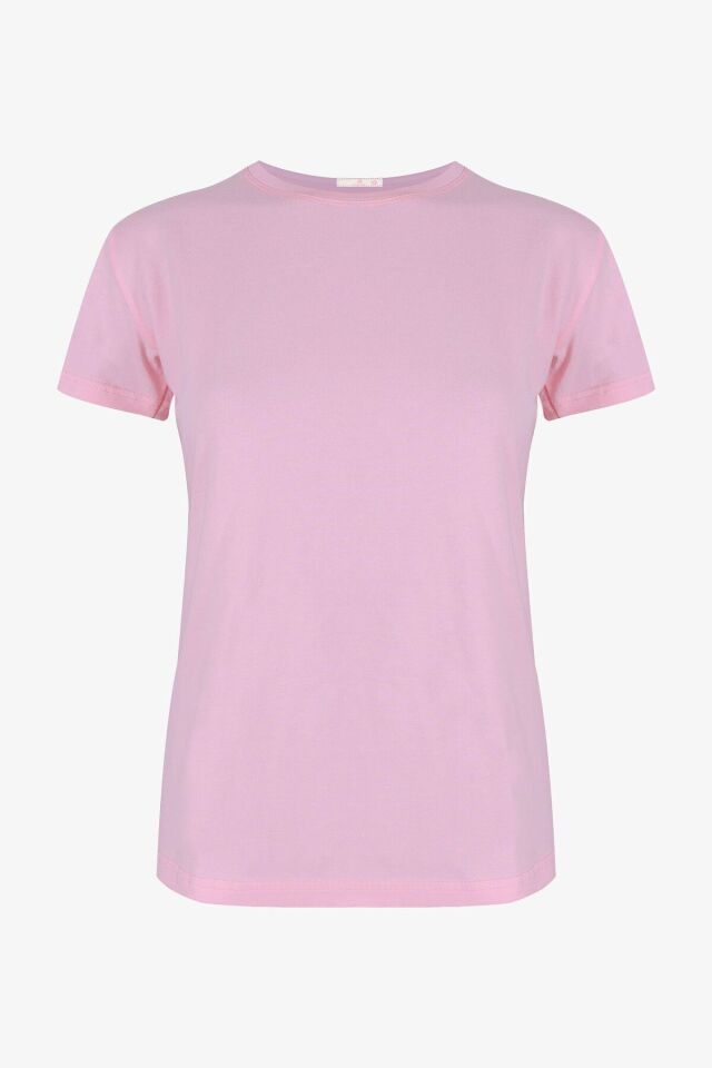 Kadın Pamuklu Çıtır Çiçek Desenli Kısa Kollu Pijama Takımı KO7301TS-8 Çıtır Çiçek Desen - M - KO7301TS-8 Çıtır Çiçek Desen - M