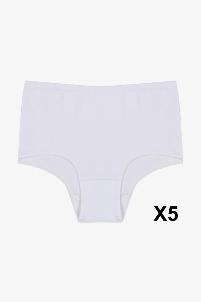 Kadın 5'li Likralı Ekstra Yüksek Bel Külot 5305KTL-8 - 2XL