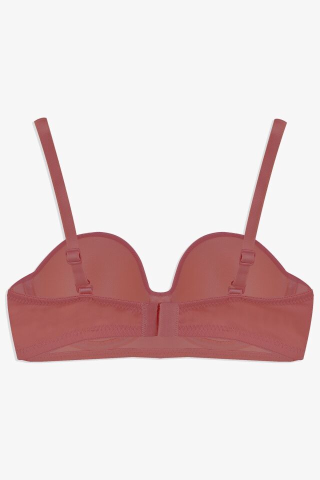 Kadın Dolgusuz Mikro Straplez Sütyen Yavruağzı