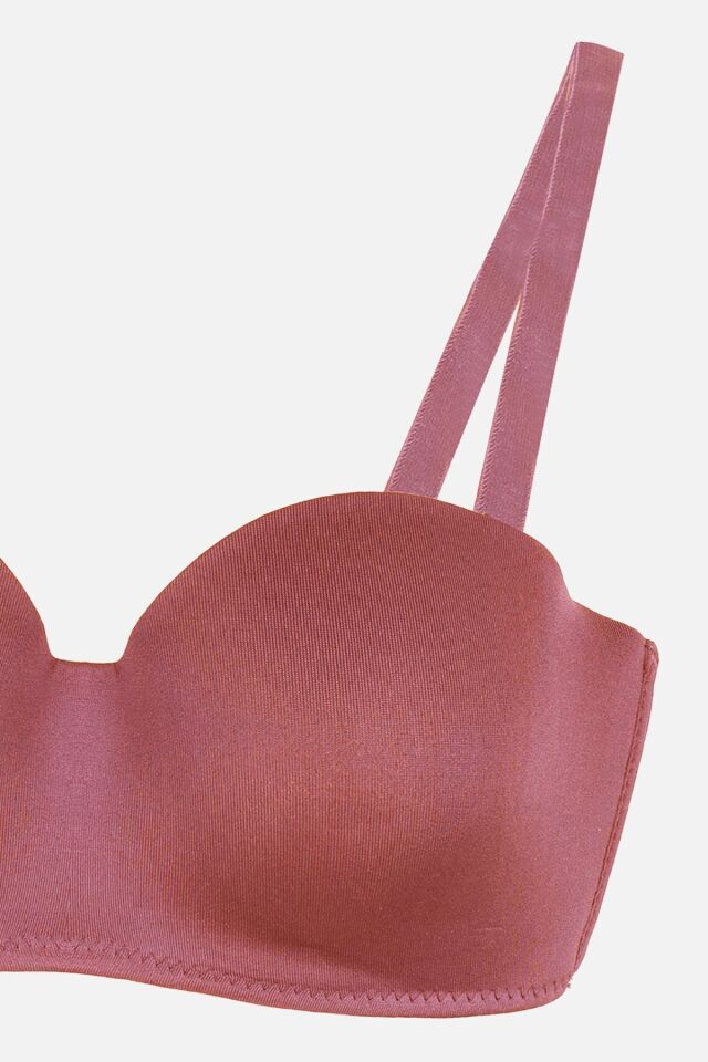 Kadın Dolgusuz Mikro Straplez Sütyen Yavruağzı