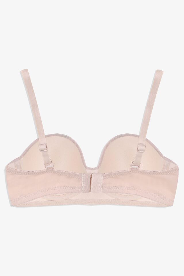 Kadın Dolgusuz Mikro Straplez Sütyen Ten