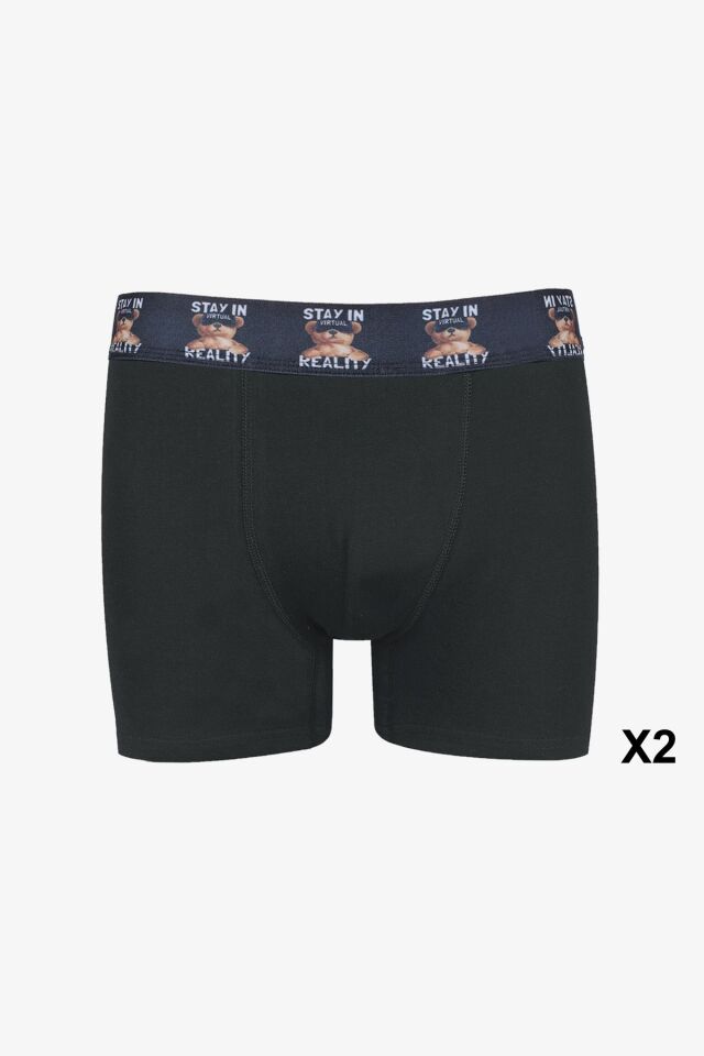 Erkek 6'lı Pamuklu Likralı Boxer KO9003BX-35 - L