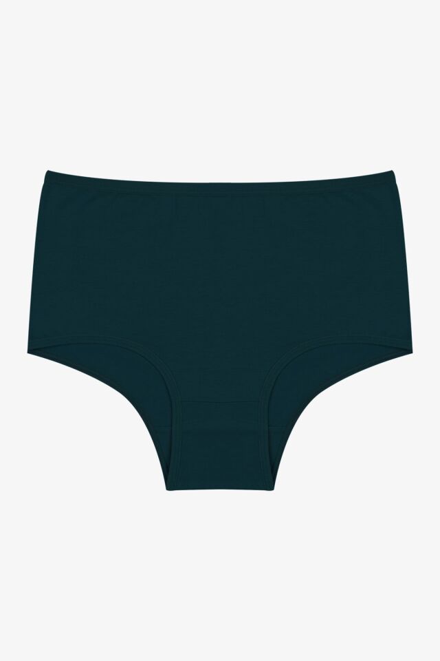 Kadın 5'li Likralı Ekstra Yüksek Bel Külot Gri Melanj - 3XL