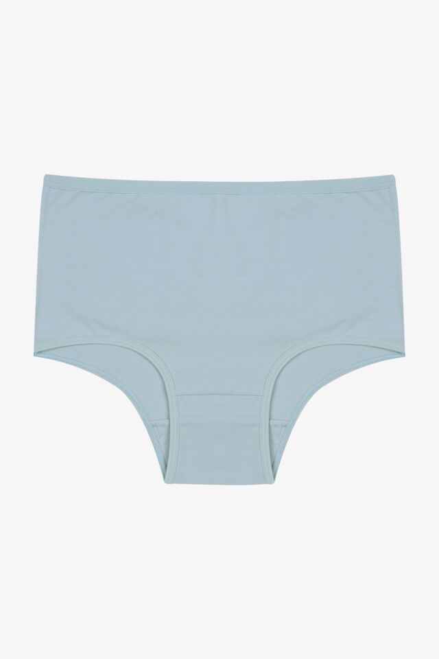 Kadın 5'li Likralı Ekstra Yüksek Bel Külot Gri Melanj - 3XL