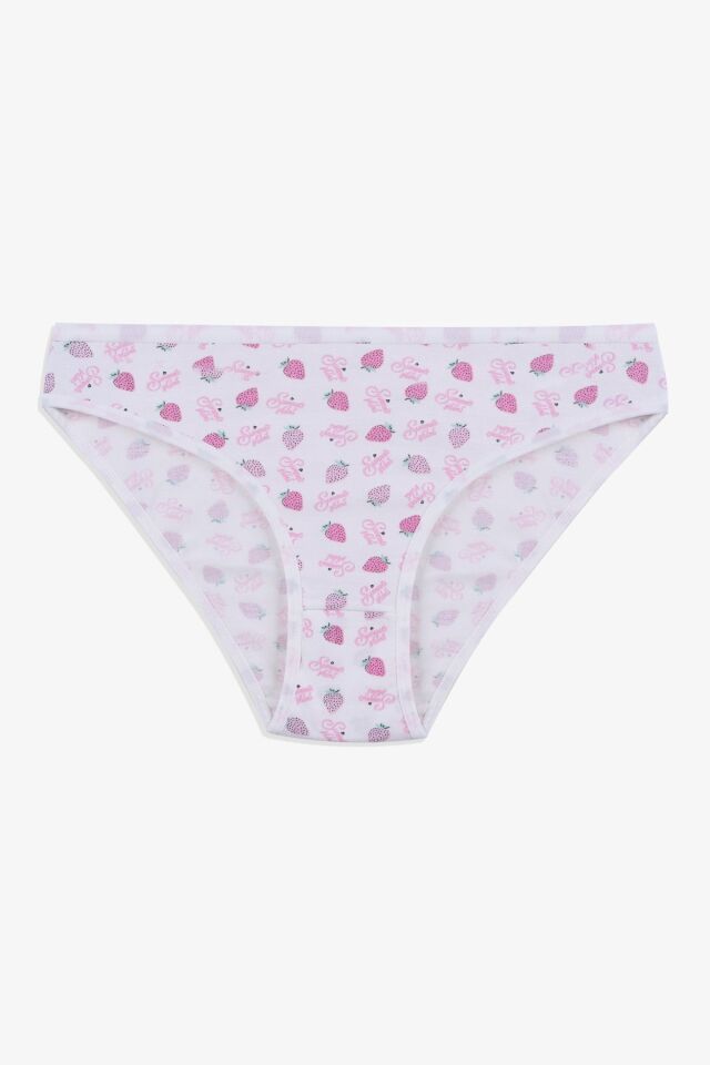 Kadın 5'li Desenli Pamuklu Likralı Külot 11090-170 - S/M - 11090-170 - S/M