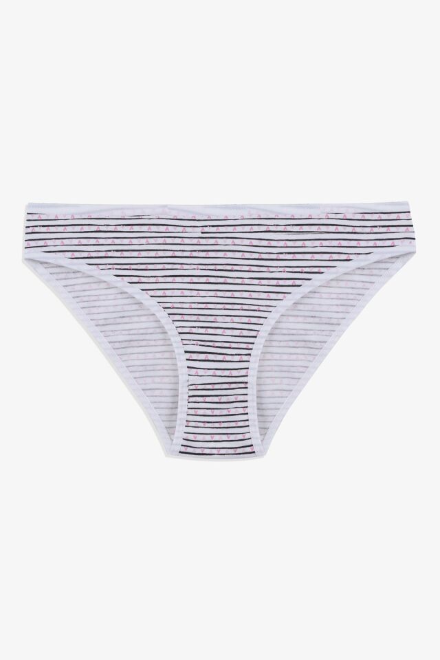 Kadın 5'li Desenli Pamuklu Likralı Külot 11090-170 - S/M - 11090-170 - S/M