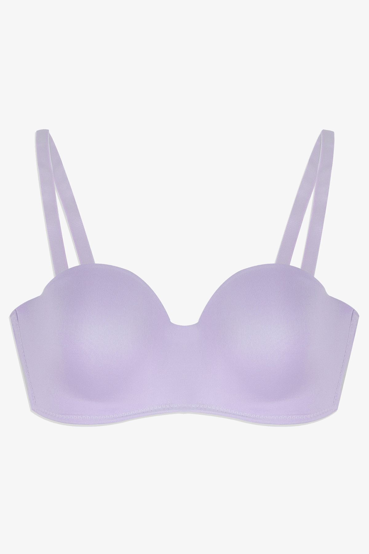 Kadın Dolgusuz Mikro Straplez Sütyen Lila