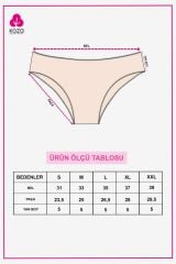 Kadın 7'li Kıl Lastikli Külot KO20873 Çok Renkli - L