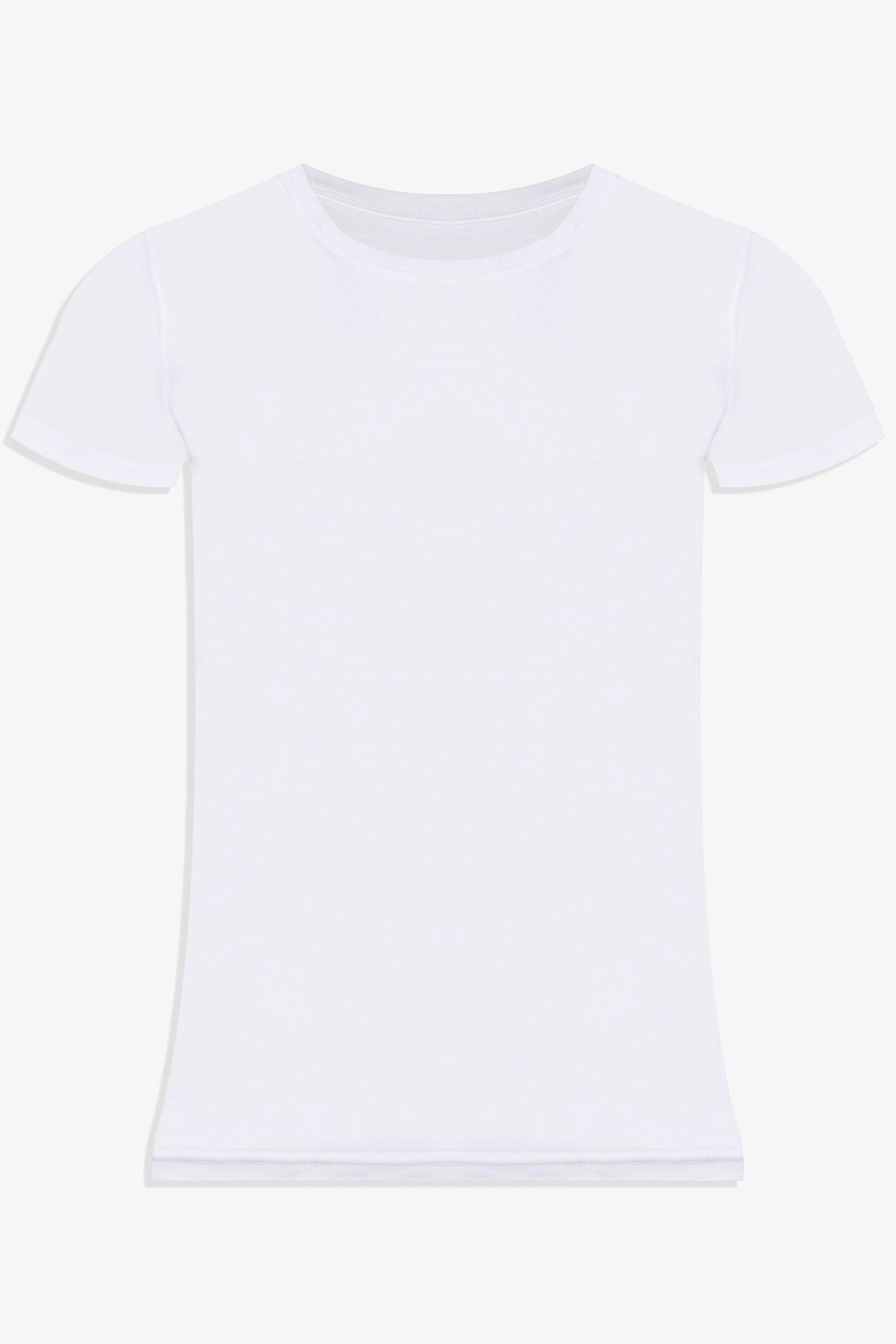 Erkek 2'li Basic Likralı T-Shirt Beyaz - L - Beyaz - L