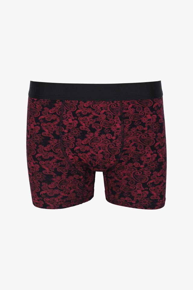 Erkek Tekli Desenli Pamuklu Boxer