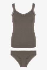 Kadın Dantel Detaylı Atlet Külot Takım