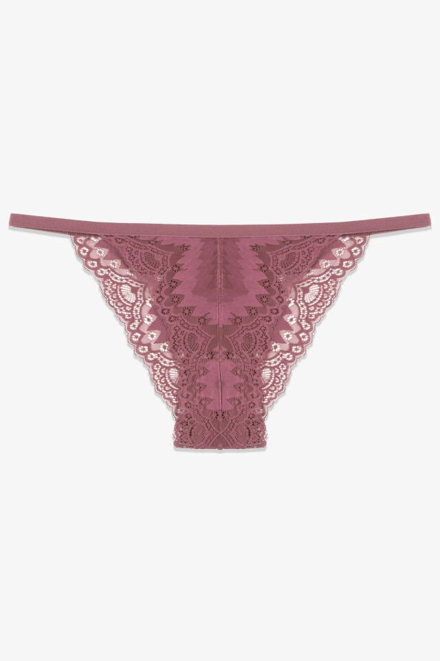 Kadın 2'li Dantel Detaylı Külot S/M - Siyah - Yavru Ağzı