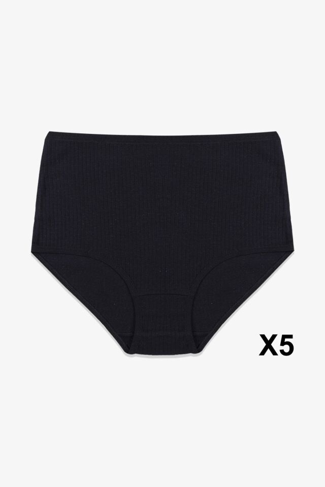 Kadın 5'li Fitilli Ekstra Yüksek Bel Külot 5005FTL-5 - XL