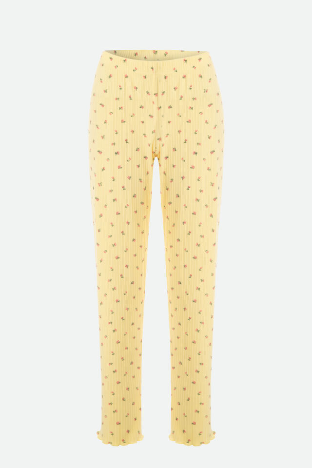 Kadın Kare Dantel Yaka Baby Overloklu Fiyonk Detaylı Pijama Takımı S