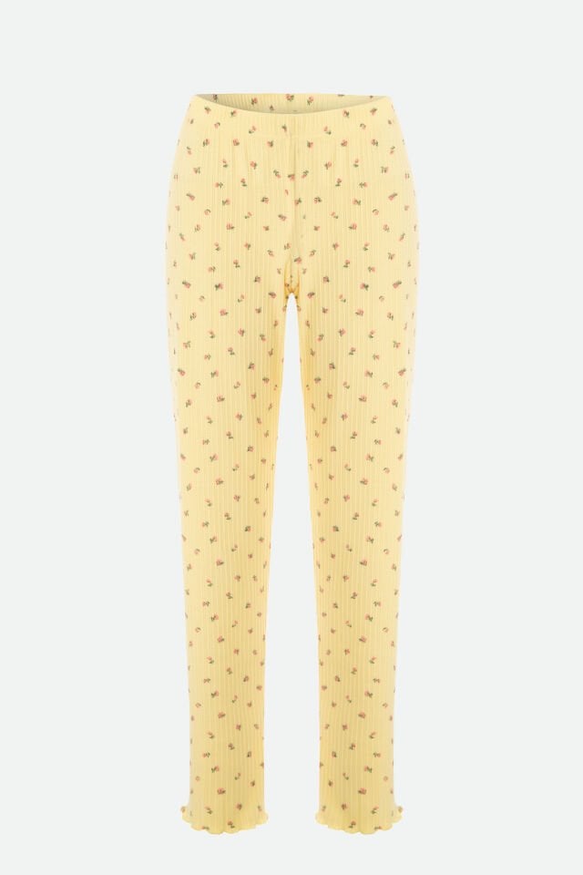 Kadın Kare Dantel Yaka Baby Overloklu Fiyonk Detaylı Pijama Takımı XL