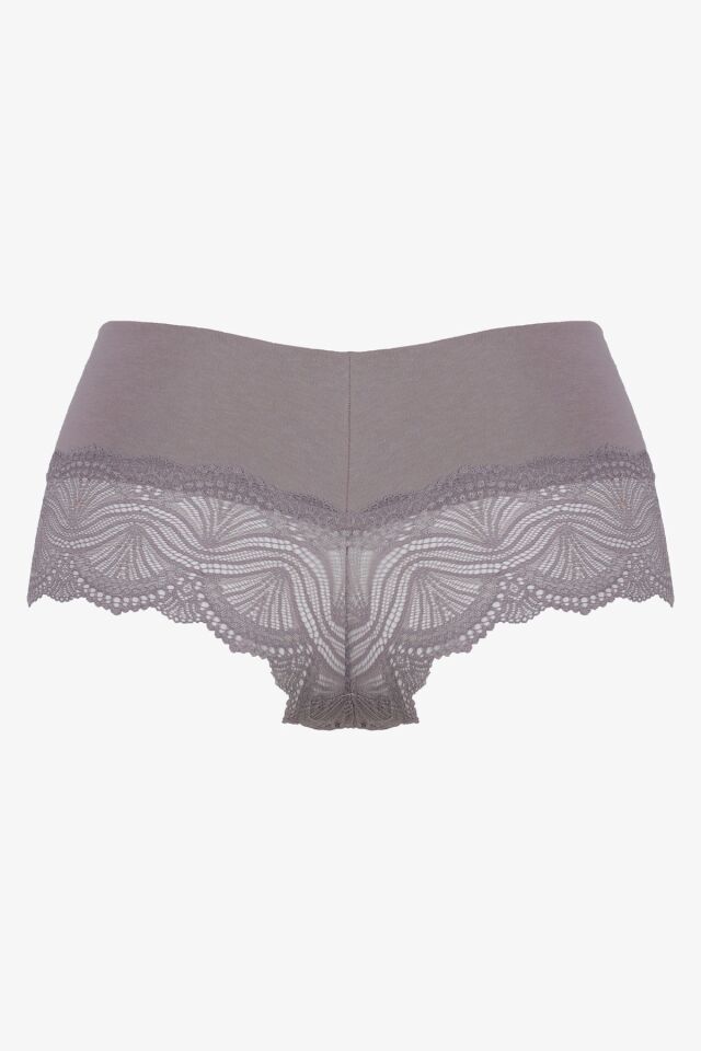 Kadın 3'lü Dantelli Boxer-külot Siyahkırmızıvizon - M - Siyahkırmızıvizon - M