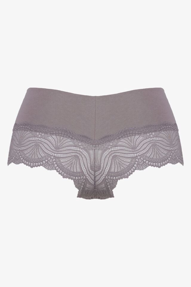 Kadın 3'lü Dantelli Boxer-külot Siyahkırmızıvizon - M - Siyahkırmızıvizon - M