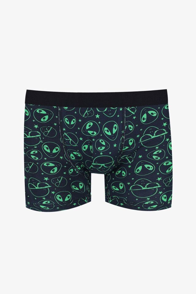 Erkek 2'li Pamuklu Likralı Boxer KO9178-3 - L