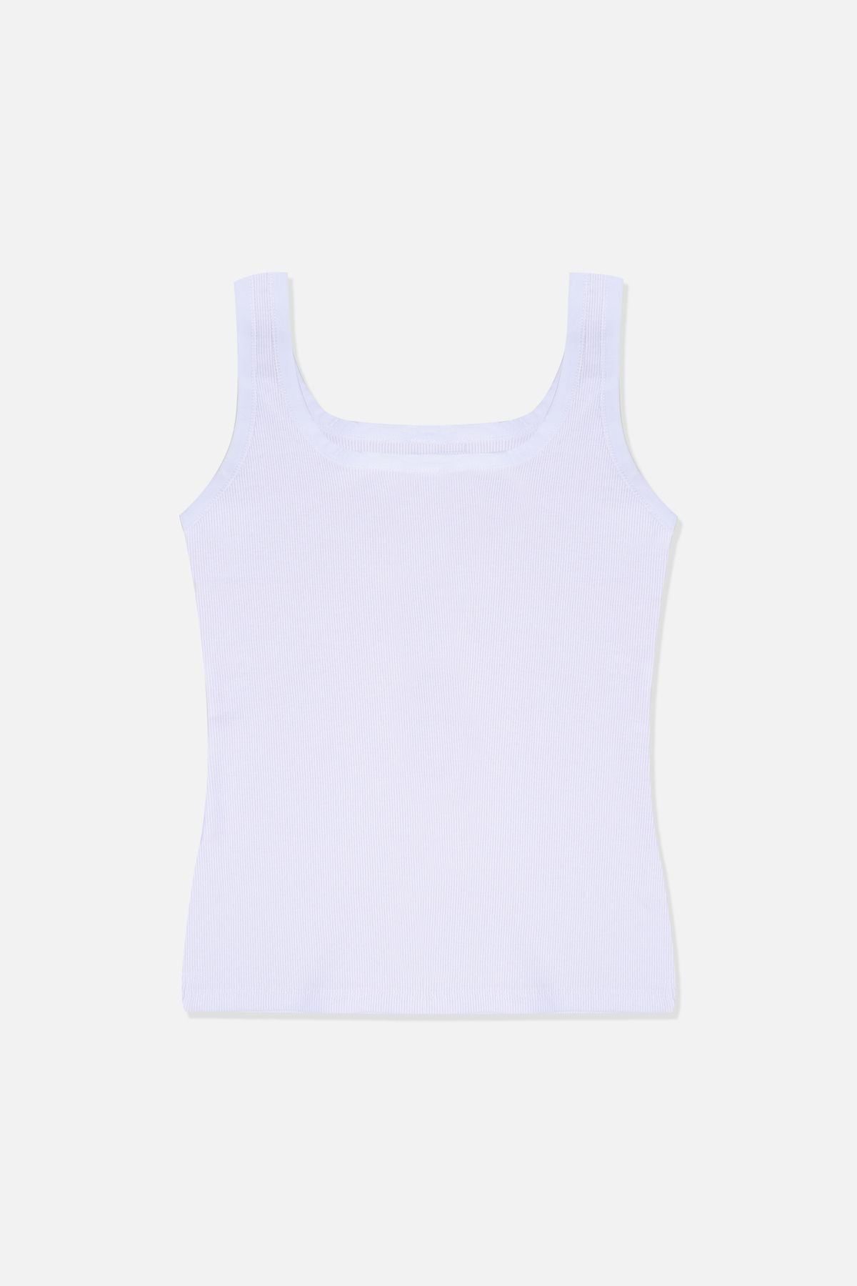 Kadın 2'li Kalın Askılı Kaşkorse Atlet Tenbeyaz - L/XL - Tenbeyaz - L/XL